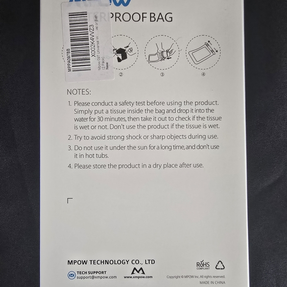 Mpow Waterproof Phone Bag - Picture 2 of 4